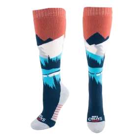 Women's Mid Volume Sock - Mountains