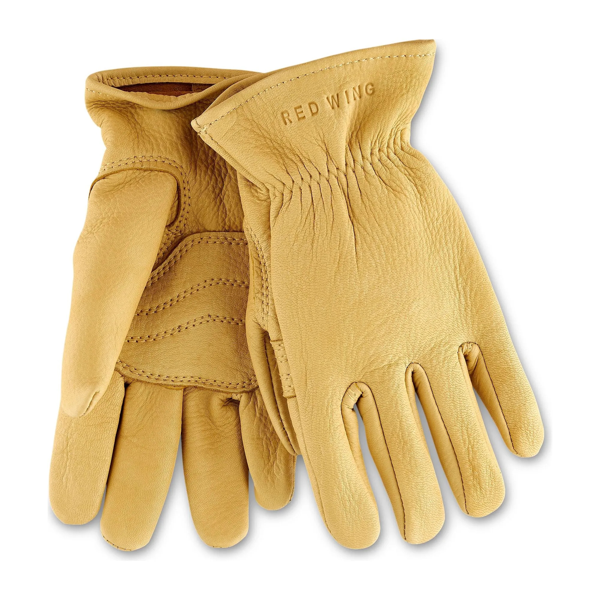 Yellow Buckskin Leather Unlined Glove 95233