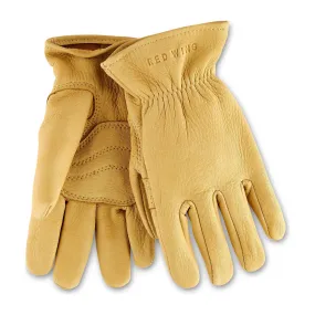 Yellow Buckskin Leather Unlined Glove 95233