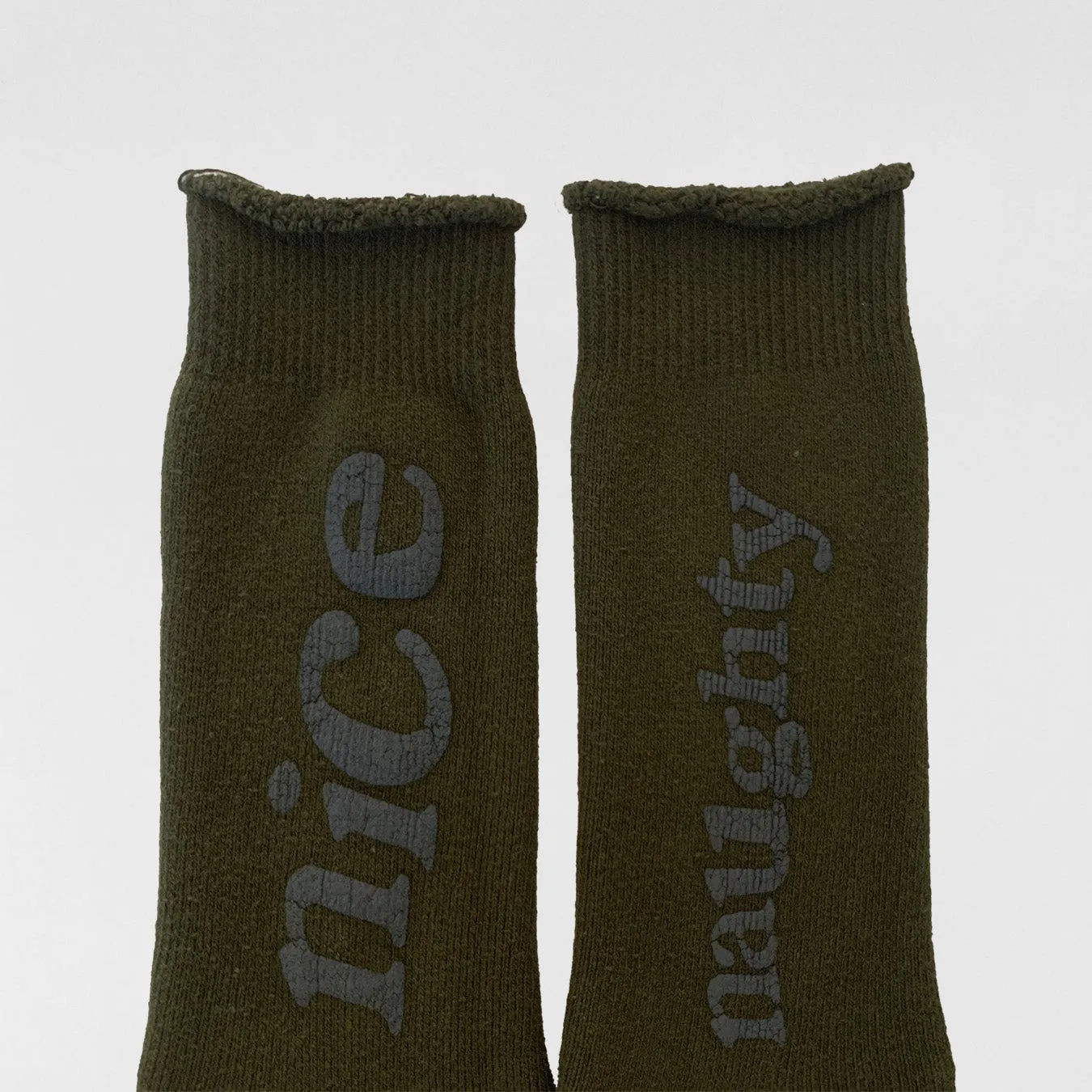 YZY 2018 F&F Naughty Or Nice Bouclette Socks By CPFM