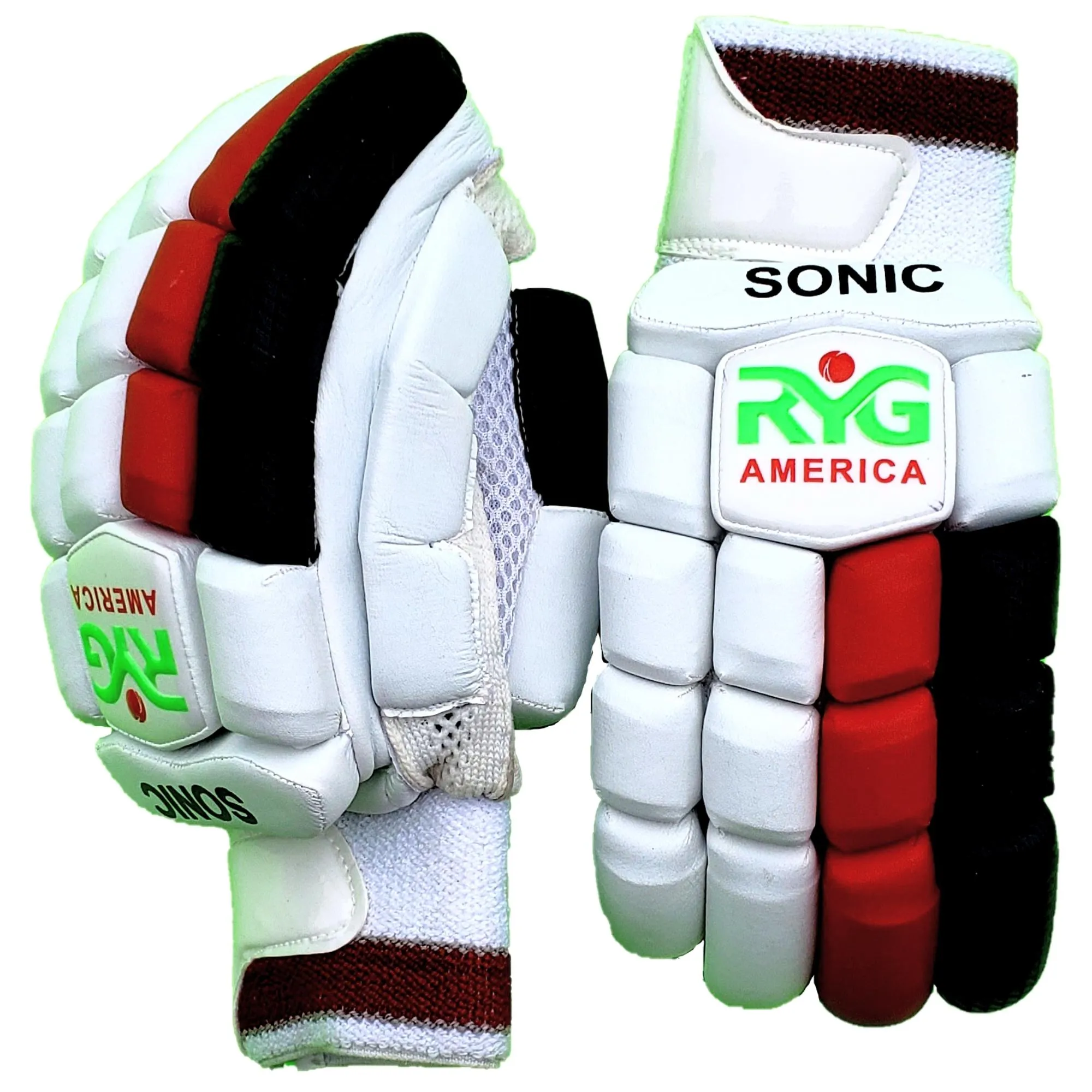 Zee Sports Batting Gloves RYC Sonic Red Black